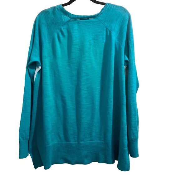 Eddie Bauer Women's Green Cardigan‎ Sweater Size 2XL - Picture 2 of 4